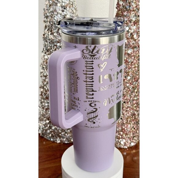 Taylor Swift 40oz Tumblr Hot/Cold Travel Cup Laser Engraved - Picture 6 of 8